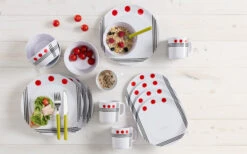 Berger Dots Melamin Geschirr-Set 16-tlg. Grün -Online Camping Rabatte 293383 2404276