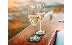 Silwy® Magnet-Champagnergläser (200 Ml) Inkl. Untersetzer 2er Set