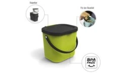 Rotho Albula Recycling Müllsystem 25 Liter Dunkelgrün -Online Camping Rabatte 443480 3317684