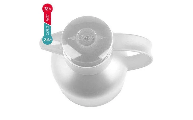 Emsa Isolierkanne Samba 1 Liter Weiß Transluzent 4 Emsa Isolierkanne Samba 1 Liter Weiß Transluzent – Bild 2