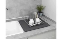 Wenko Mikrofaser Abtropfmatte Miko Grau -Online Camping Rabatte 492416 3504791