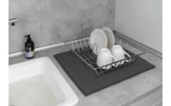 Wenko Mikrofaser Abtropfmatte Miko Grau -Online Camping Rabatte 492443 3504803