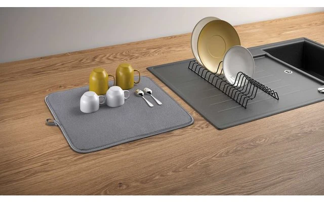 Metaltex Dry-Tex 2-in-1 Abtropfgestell Mit Microfasermatte Schwarz 9 Metaltex Dry-Tex 2-in-1 Abtropfgestell Mit Microfasermatte Schwarz – Bild 7