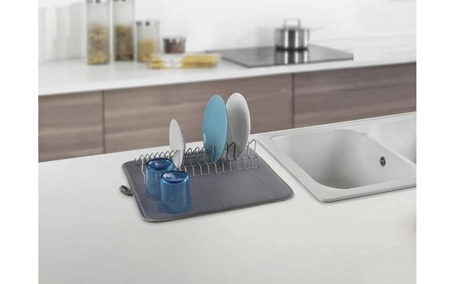 Metaltex Dry-Tex 2-in-1 Abtropfgestell Mit Microfasermatte Schwarz 7 Metaltex Dry-Tex 2-in-1 Abtropfgestell Mit Microfasermatte Schwarz – Bild 5