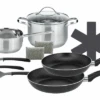 Elo Basic Horizon Topf Und Pfannenset 10 Teilig Silber Schwarz -Online Camping Rabatte 661854 4519149