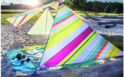 Bent Zip-Canvas Single Verbindbares Sonnensegel 250 X 250 X 250 Cm Limette Gestreift Karibik 12 Bent Zip-Canvas Single Verbindbares Sonnensegel 250 X 250 X 250 Cm Limette Gestreift Karibik -Online Camping Rabatte 696500 4862600