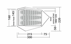 Robens Challenger 3XE Tunnelzelt Grün -Online Camping Rabatte 771893 5131136