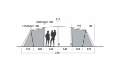 Easy Camp Huntsville Twin 800 Tunnelzelt Für 8 Personen -Online Camping Rabatte 782501 5172614