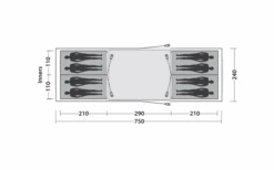 Easy Camp Huntsville Twin 800 Tunnelzelt Für 8 Personen -Online Camping Rabatte 782504 5172620