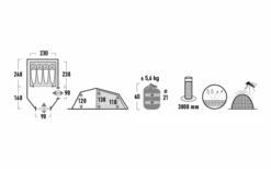 High Peak Zelt Goshawk 4 Tunnelzelt -Online Camping Rabatte 803042 5244845