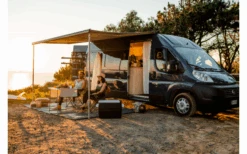 Fiamma F80s Ducato 320 Markise Gehäusefarbe Deep Black Tuchfarbe Royal Grey 320 Cm -Online Camping Rabatte 822710 5315042